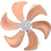 NUOBESTY Pala Ventilatore 6 Pale 18 Pollici in Lega di Alluminio | Foro Mozzo 12mm, Ricambio per Ventilatore a Colonna e Tavolo, Oro