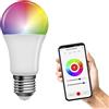 EMOS GoSmart - Lampadina LED A60, WiFi LED 11 W, ricambio per 75 W, luminosità 1050 lm, RGB, colore luce 2700-6500 K, connettività WiFi, compatibile con app Tuya GoSmart, assistente vocale, attacco