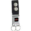 ‎Buckle-Down Buckle-Down Keychain, Seatbelt Buckle Dodge Rhombus Stripe Demon Hellcat Icon Bl