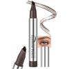 Jutqut Matita per sopracciglia Microblading, impermeabile, a lunga durata, resistente alle sbavature, con punte quadrate, applicatore, naturale, simile ai capelli (02)
