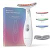 Bestauty Massaggiatore Viso Lifting Antirughe Elettrico: 3 Modi LED Dispositivo di Bellezza a 45°C con Microcorrente per Rughe, Gua Sha Massaggiatore Facciale del Collo Rassodante