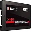 Emtec SSD 2.5" Sata X160 512GB Intern bulk