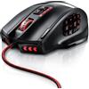 Titanwolf Mouse da gioco Titanwolf cablato 1000 dpi, mouse MMO USB con 16400 dpi, 18 pulsanti programmabili, pesi