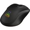 THE G-LAB Mouse da gioco, The G-Lab KULT-KRYPTON, senza fili, 6400 DPI, illuminazione a 7 colori, nero