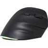 Blue Stork Mouse ergonomico wireless BLUESTORK ERGO LUMI, PC/MAC, Bluetooth, ricaricabile, 800/1200/1600/2400 DPI, clic silenziosi, nero