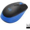 LOGITECH Mouse, senza fili, Logitech M190, rilevamento ottico, 1000 DPI, blu, interfaccia USB, ergonomico, grande