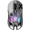 GravaStar Mercury X 49 g Mouse da gioco senza fili, sensore PAW 3950 da 32.000 DPI, frequenza di polling di 1000 Hz, argento