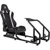 Thermaltake GSC-R30-CPASBB-01, Sedia per console da gioco, 100 kg, Sedile piatto, Schienale rigido, Racing, Nero