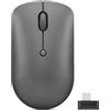 Lenovo Mouse wireless, Lenovo 540, USB-C, compatto, ambidestro, ottico, grigio