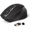 YENKEE Mouse wireless ergonomico, YENKEE YMS 2075, 2400 DPI, 6 tasti, silenzioso, batterie incluse