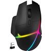 S&T Design Mouse da gioco Bluetooth senza fili RGB Ergonomico senza fili 2.5G Nero Mouse da gioco