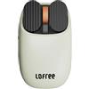Lofree Wavy Chips Kabellose Maus, Bluetooth / 2,4 GHz, design retrò, oliva
