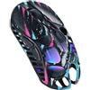 GravaStar Mercury X Pro Mouse da gioco wireless 32000 DPI, 8000 Hz, cablato/Bluetooth 5.1/2,4 GHz wireless, Neon Graffiti
