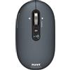 Port Designs Mouse wireless PORT Designs PURE, Bluetooth, ricaricabile USB-C, 3200 DPI, grigio antracite, compatibile con MAC