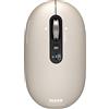 Port Designs Mouse wireless PORT Designs PURE, Bluetooth, ricaricabile USB-C, 3200 DPI, beige chiaro