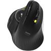 Port Designs Mouse trackball wireless Bluetooth e 2,4 GHz, ricaricabile, 5 tasti, nero