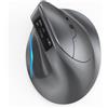 OEM Mouse Bluetooth wireless ergonomico con display LED, 3200 dpi, 3 modalità (BT 5.0/3.0 + 2,4 GHz), ricaricabile, ricevitore USB, per laptop, PC e tablet