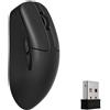 Keychron Mouse ottico da gioco wireless Keychron M2 Mini, tri-mode 2,4 GHz, Bluetooth, con cavo, PixArt 3950 (frequenza di polling 8K)