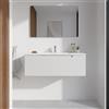Parama Mobile bagno sospeso 100cm bianco opaco un cassettone con lavabo bianco opaco| Bako