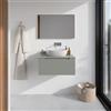 Parama Mobile bagno sospeso 60cm smoke green opaco un cassettone con top | Bako