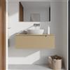 Parama Mobile bagno sospeso 100cm sabbia opaco un cassettone con top | Bako