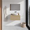 Parama Mobile bagno sospeso 80cm sabbia opaco un cassettone con top | Bako