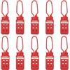 Dioche 10pcs Lockout Hasp 6 Fori Isolamento Tagout Hasp Lucchetto di Sicurezza per la Gestione di Più Persone per la Manutenzione delle Attrezzature Industriali