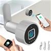 Eseesmart - Serratura per cassetta delle lettere con impronta digitale tramite app, serratura elettronica con 3 linguette, serratura per armadietto, 20 mm