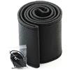 Lance Home Pelle DIY PU copri volante dell'automobile con aghi e filo nero