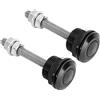 EBTOOLS Ganci Cofano Clip - Kit Di Sgancio Rapido Cofano In Abs Kit Di Sgancio Rapido Cofano In Abs Bonnet Lock Hood, 2Pcs Universal Hood Pin Bonnet Lock Quick Release Push Button Bumper Clip
