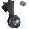 NEEWER Obiettivo Fish Eye VR da 14mm 170° con Clip Filettata da 17mm, Vista Panoramic Fisheye per Streaming, Paesaggi Esterni, Compatibile con iPhone 17 16 Pro Max Android S25 Ultra, LS-77
