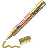 Edding 750 Marcatore a Vernice Lucida, Oro, 1 Pennarello, Punta Rotonda 2-4 Mm, Pennarello Indelebile per Vetro, Pietra, Legno, Plastica, Carta, Impermeabile, Alta Copertura
