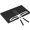 Uxsiya 4 tipi di righello per sopracciglia professionale misura Balance extension righello forma per sopracciglia stencil strumento per trucco accessorio di bellezza per disegnare forma