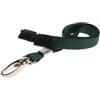 MCO Service Cordoncino verde piatto 10 mm con clip in metallo (100 pezzi)