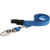 MCO Service Cordoncino blu piatto 10 mm con clip in metallo (100 pezzi)