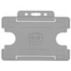 MCO Service Portabadge single side orizzontale BIO ECO Grigio (100 pezzi)