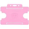 MCO Service Portabadge single side orizzontale BIO ECO Rosa (100 pezzi)