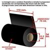 MCO Service Ribbon 110 mm x 74 m. ink out WAX - Nastro carbongrafico a base cera per stampa a trasferimento termico (Ribbon in Cera)