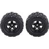 KIMISS Pneumatici e ruote per auto RC - 2 pezzi in gomma 1:18 spazzolato compatibile con HS 18301 18302 18303 18304 18311 18312 18313 18314 - Off Road