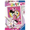 Ravensburger CreArt: Disney Minnie - Dipingere con i Numeri per Bambini 7+ Anni, Kit Pittura con Tavole, Cornice, Pennello e Colori Inclusi, 14 x 19 cm, Idee Regalo