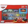 Mattel Disney Pixar Cars - Mini Racers Derby Racers, confezione da 10 mini veicoli in metallo da collezione, ispirati ai celebri personaggi, 3+ anni, i modelli e i colori possono variare, GKG08
