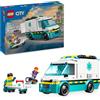 LEGO City Emergency Ambulance Toy with 2 Minifigures - Educational Learning Toys for 5+ Year Old Boys & Girls - Gift Ideas for Birthdays & Holidays - 60451