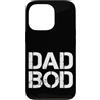 Father's Day Tough Workout Tees Custodia per iPhone 13 Pro Dad Bod Ruvido Strong 90s bianco Stencil testo