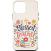Teacher & Classroom Co. Custodia per iPhone 12 mini Carino Insegnante Fede Libri Floreali Benedetto Umore