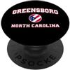 Greensboro NC Souvenirs & Gifts by DV8sT Greensboro Carolina del Nord (NC) PopSockets PopGrip Adesivo