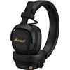 Marshall Cuffie sovraurali wireless Milton ANC con cancellazione attiva del rumore adattiva e fino a 80 ore di riproduzione, Nero
