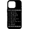Funny Math Teacher Algebra Geometry Gift Custodia per iPhone 16 Pro 9 Su 10 I problemi sono problemi di matematica Insegnante di algebra