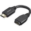 StarTech.com Cavo HDMI 2.0 prolunga salvaporta da 15cm - 4K 60Hz - Adattatore Maschio Femmina HDMI (HD2MF6INL)
