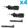 Ocap Kit Completo 4 Ammortizzatori Fiat Panda (141_) 750 900 1000 1100 1300 D