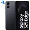 Samsung S25 Edge 12+256GB 6.7" 5G Titanium Jetblack DS EU SMARTPHONE NUOVO